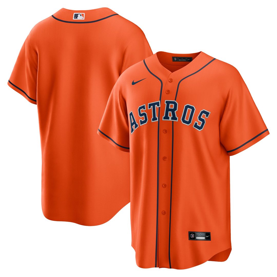 Houston Astros Nike Navy Alternate Replica Team Jersey product image 7, provided for visual reference and product detail
