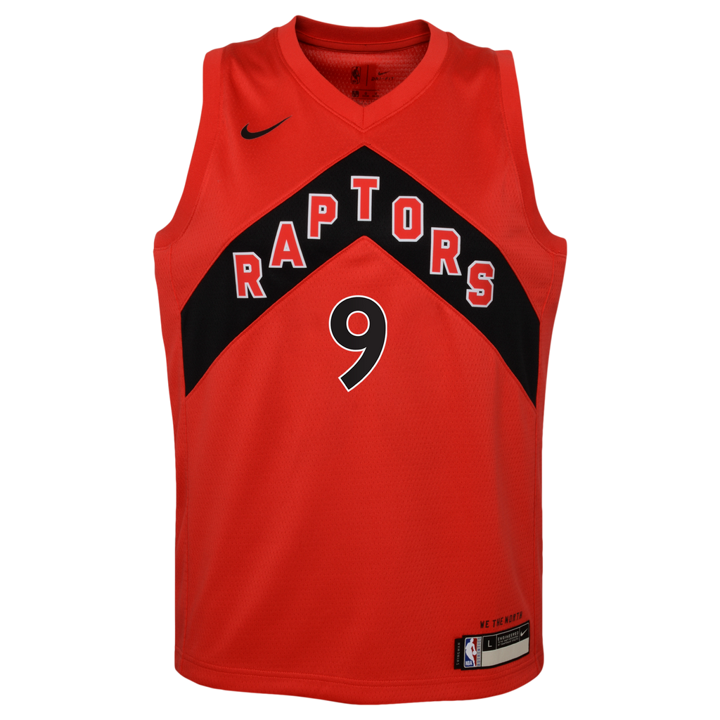 Toronto Raptors Nike Icon Edition Swingman Jersey - Red - RJ Barrett - Youth product image 3, provided for visual reference