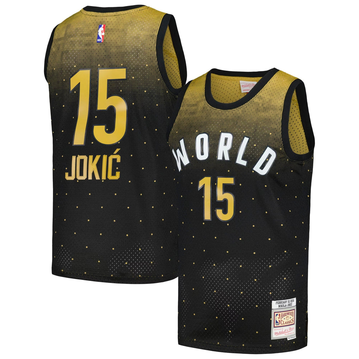 Mitchell & Ness Nikola Jokic Black 2016 NBA Rising Stars Challenge Hardwood Classics Swingman Jersey product image 1,