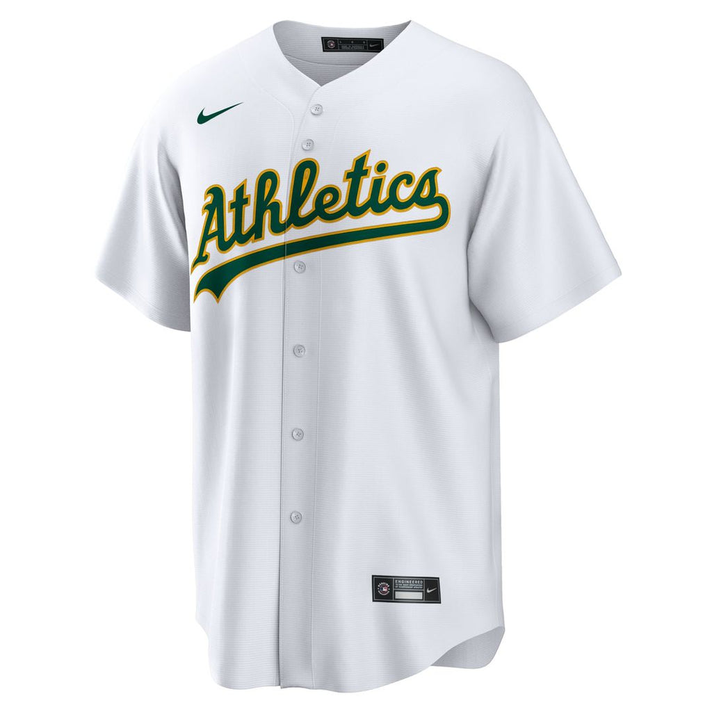Athletics Brent Rooker Nike White Home Replica Jersey product image 2, provided for visual reference and product detail