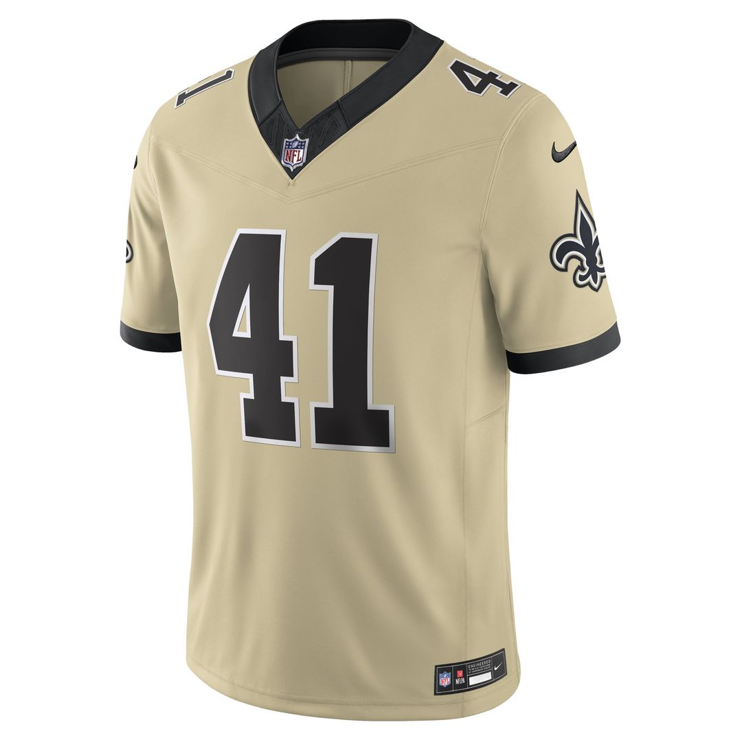 New Orleans Saints Alvin Kamara Nike White Alternate Vapor F.U.S.E. Limited Jersey product image 11, provided for visual