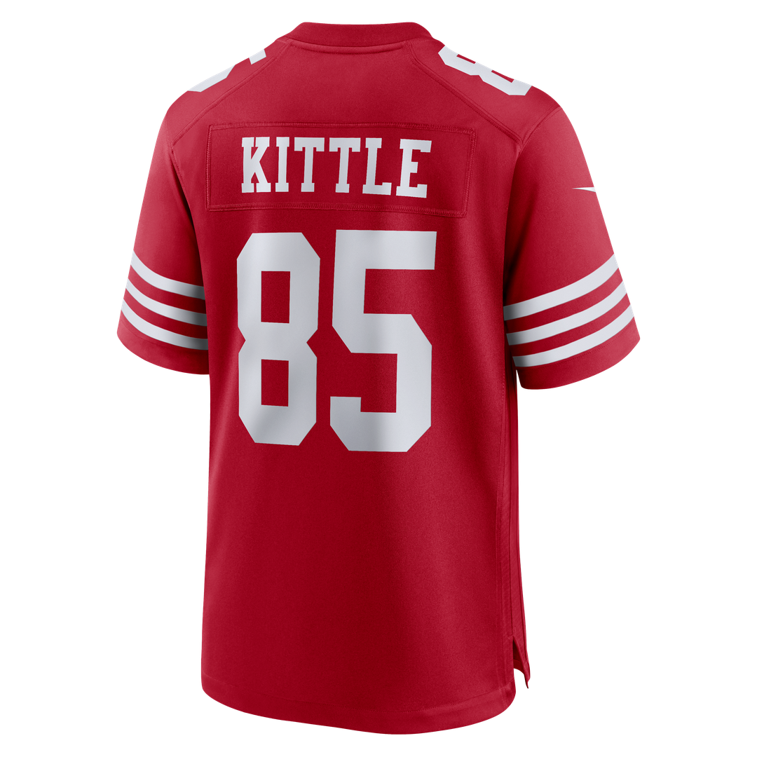 San Francisco 49ers George Kittle Nike Scarlet 80th Anniversary Game Jersey product image 7, provided for visual reference
