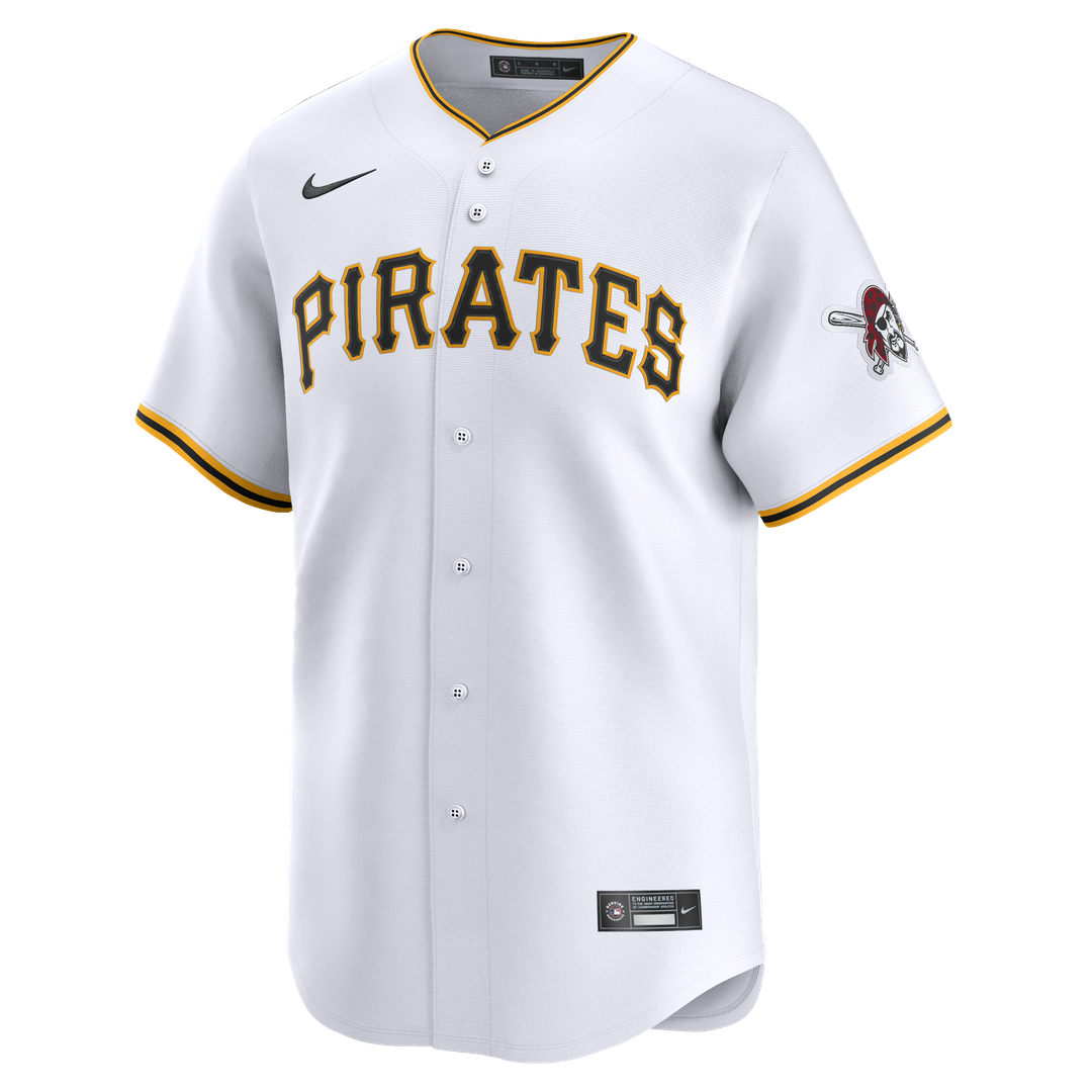 Pittsburgh Pirates Nike White Home Limited Jersey product image 6, provided for visual reference and product detail review
