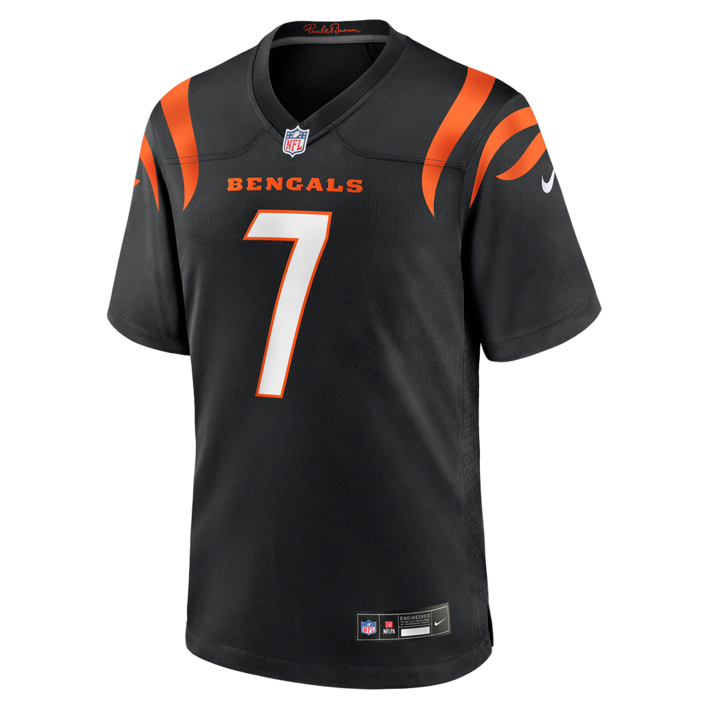Cincinnati Bengals Boomer Esiason Nike Black Retired Player Jersey product image 2, provided for visual reference and