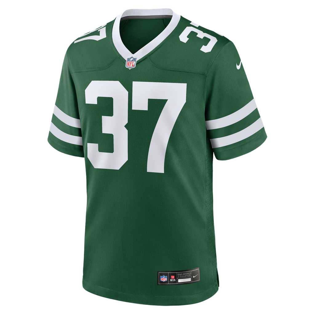 New York Jets Qwan'tez Stiggers Nike Legacy Green Team Game Jersey product image 2, provided for visual reference and