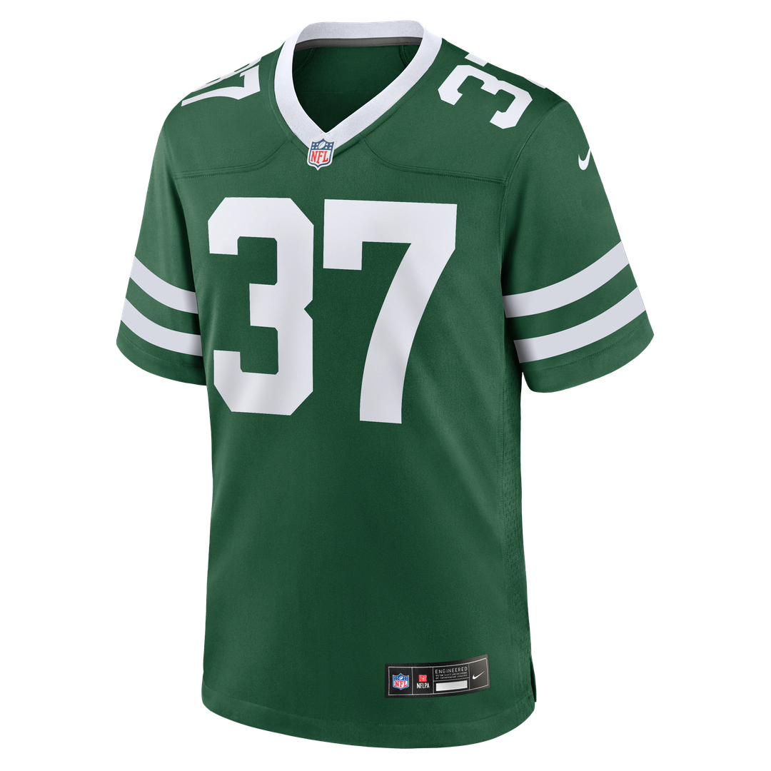New York Jets Qwan'tez Stiggers Nike Legacy Green Team Game Jersey product image 2, provided for visual reference and