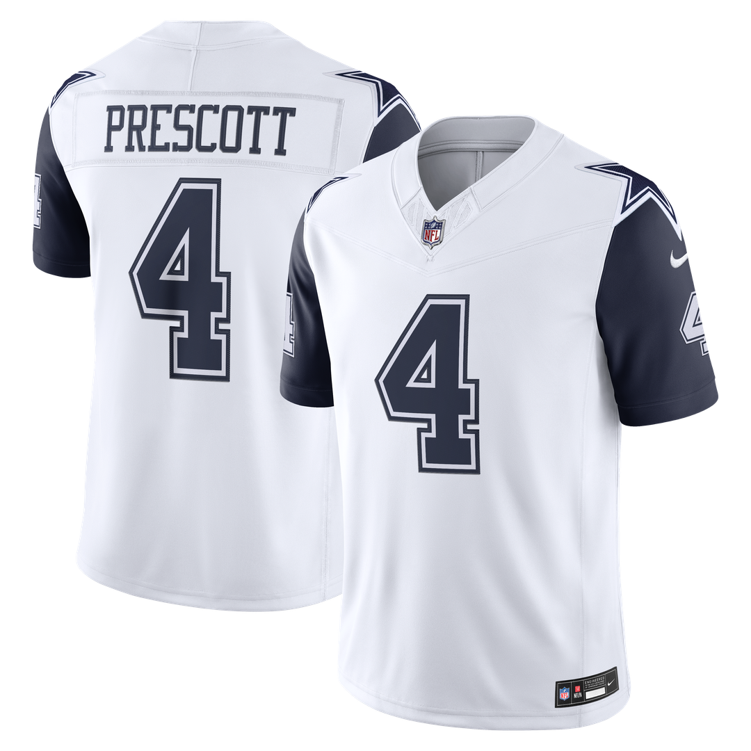 Dallas Cowboys Dak Prescott Nike White Alternate Vapor F.U.S.E. Stitched Limited Jersey product image 1, provided for visual
