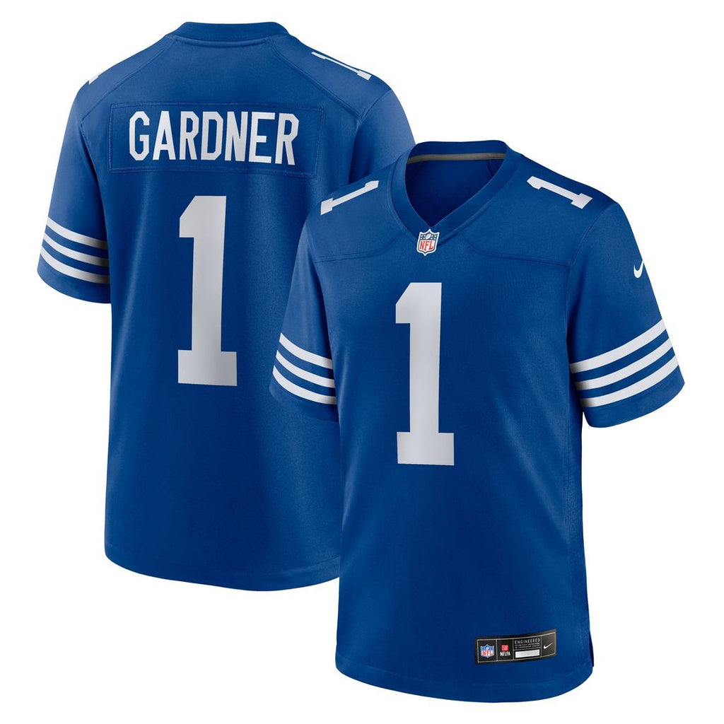 Indianapolis Colts Ahmad Sauce Gardner Nike Royal Alternate Game Jersey product image 1, provided for visual reference and