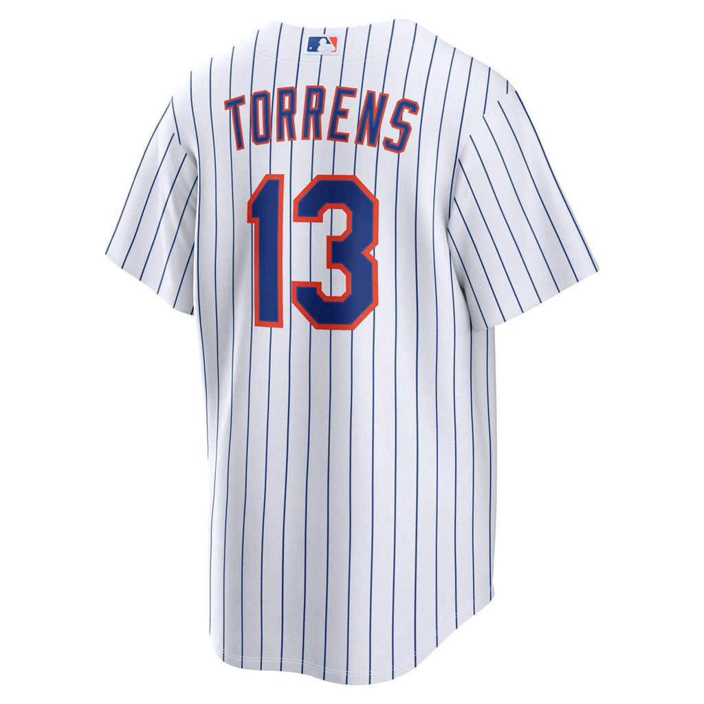 New York Mets Luis Torrens Nike White Home Replica Jersey product image 3, provided for visual reference and product detail