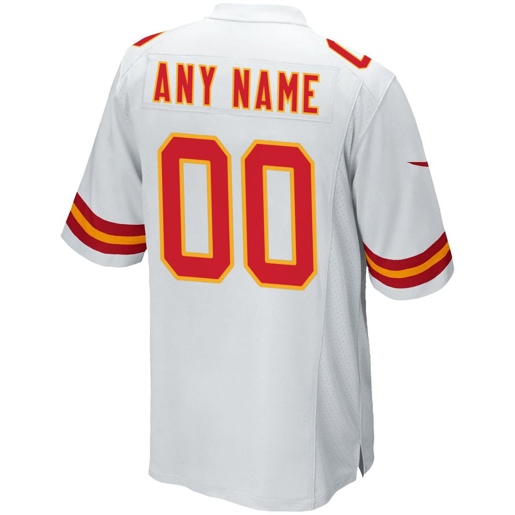 Kansas City Chiefs Nike White Custom Game Jersey product image 6, provided for visual reference and product detail review