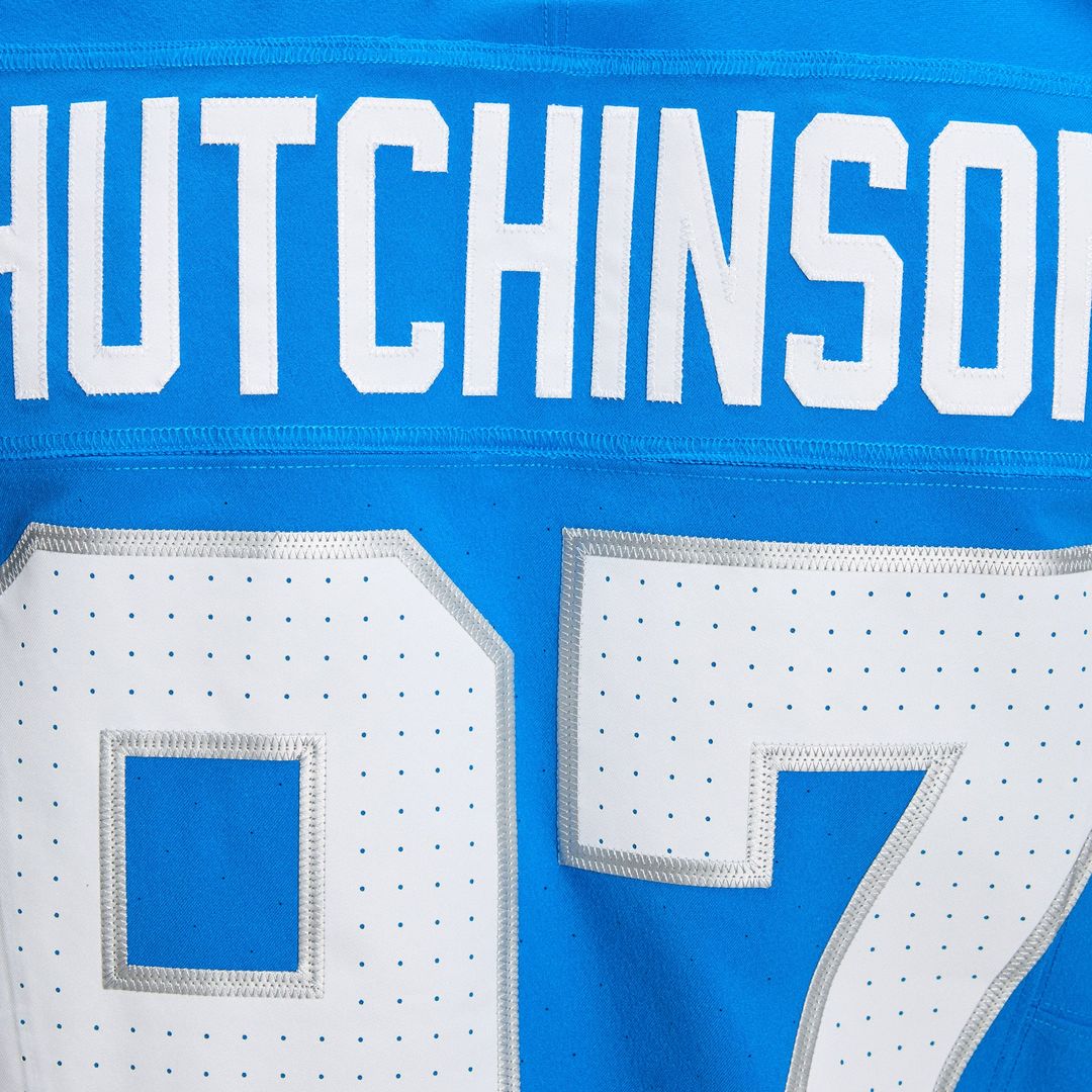 Detroit Lions Aidan Hutchinson Nike Blue Alternate Vapor F.U.S.E. Elite Jersey product image 12, provided for visual
