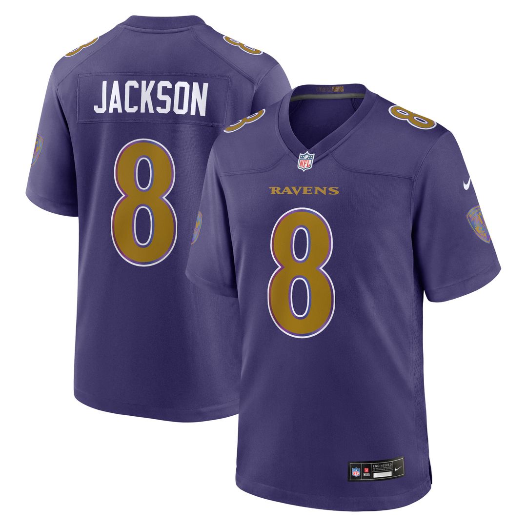 Baltimore Ravens Lamar Jackson Nike White Game Jersey product image 29, provided for visual reference and product detail