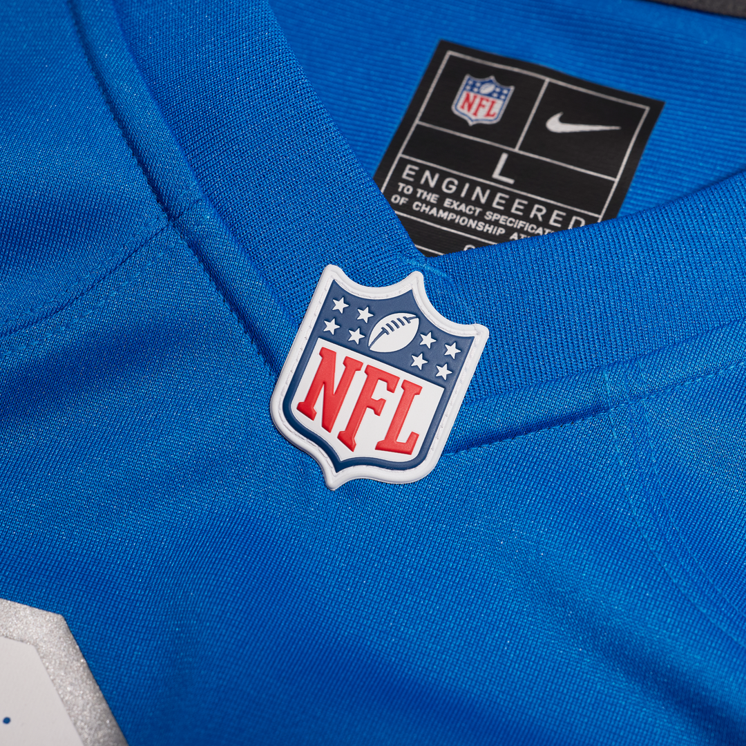 Detroit Lions Cade Mays Nike Blue Team Game Jersey product image 6, provided for visual reference and product detail review