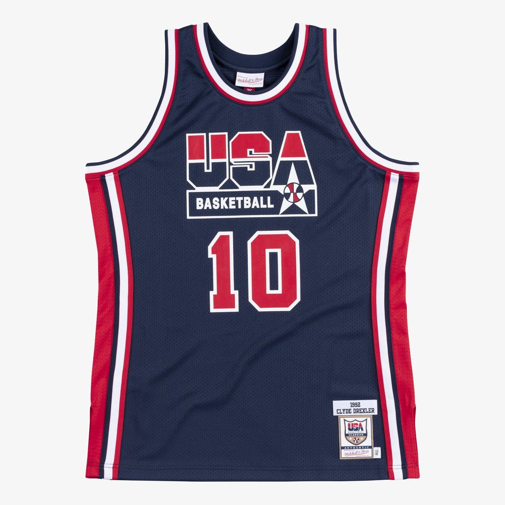 USA Basketball Mitchell & Ness Authentic Jersey Clyde Drexler 1992 product image 2, provided for visual reference and