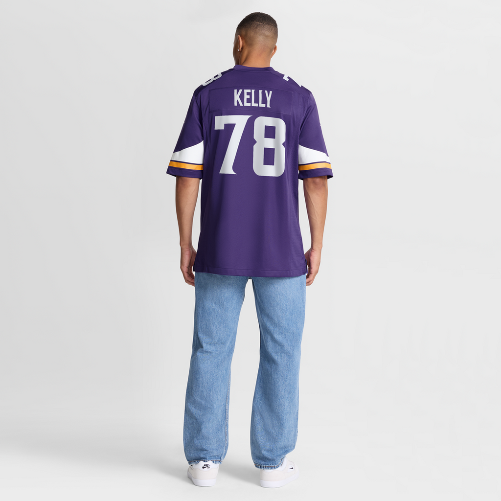Minnesota Vikings Ryan Kelly Nike Purple Team Game Jersey product image 8, provided for visual reference and product detail