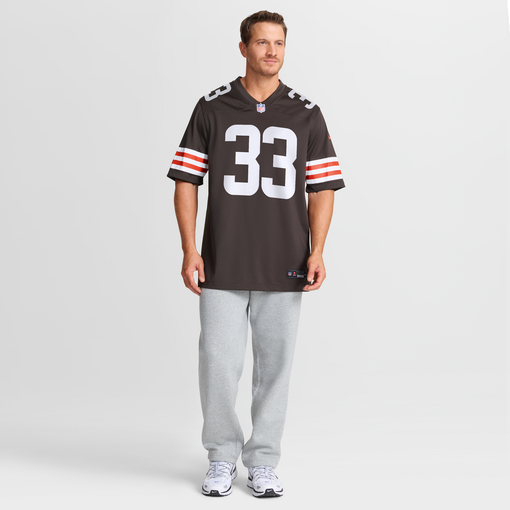 Cleveland Browns Ronnie Hickman Nike Brown Team Game Jersey product image 7, provided for visual reference and product