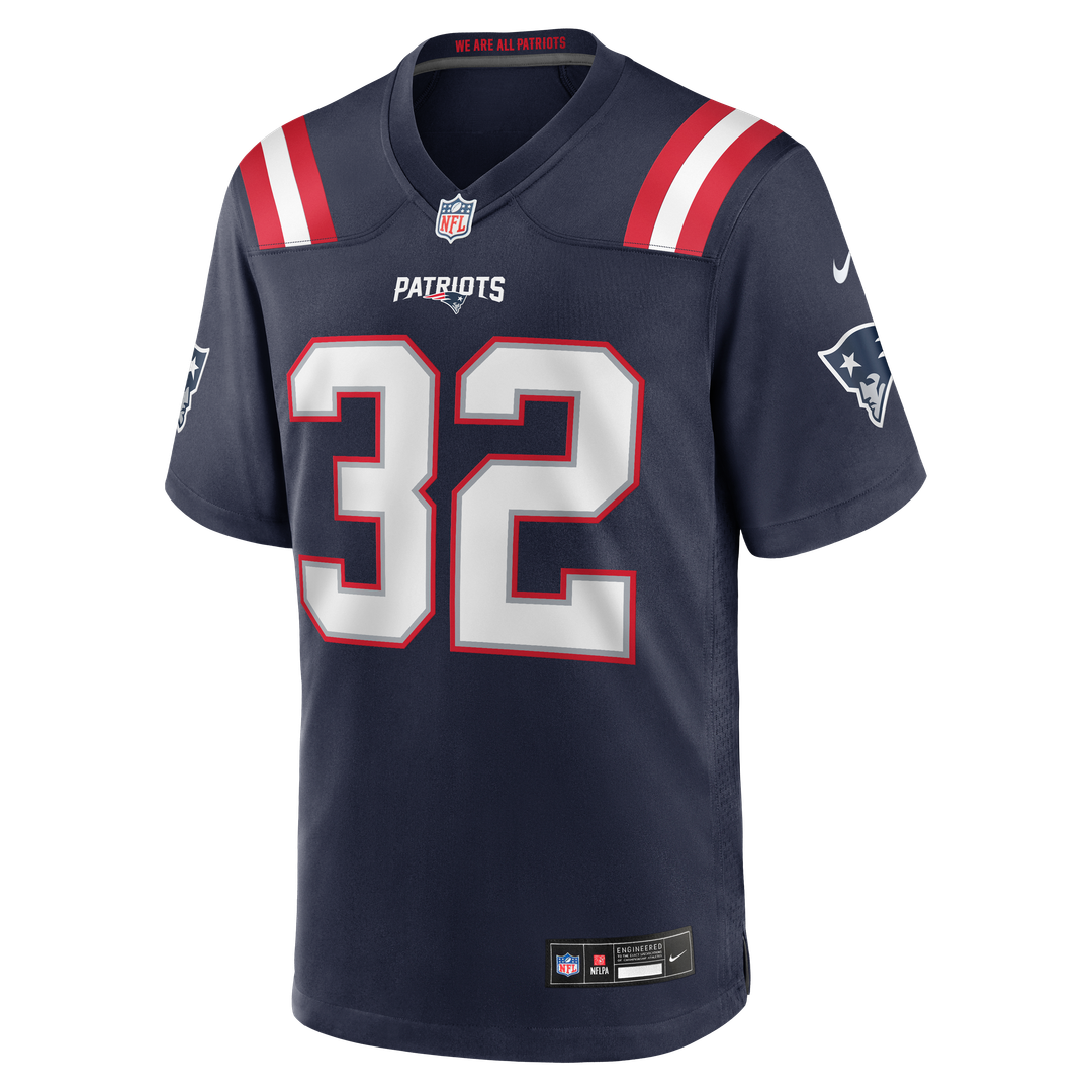 New England Patriots TreVeyon Henderson Nike Red Alternate Game Player Jersey product image 8, provided for visual reference