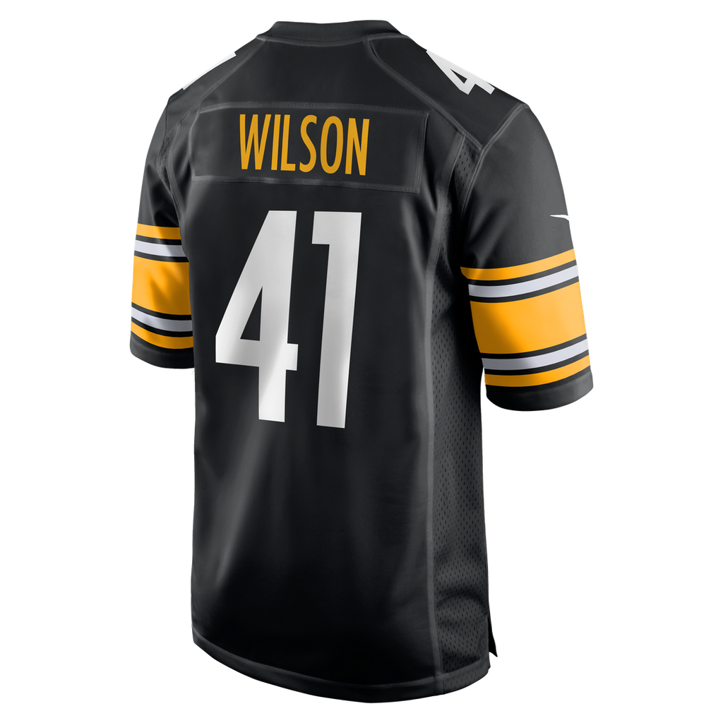 Pittsburgh Steelers Payton Wilson Nike Black Game Jersey product image 3, provided for visual reference and product detail