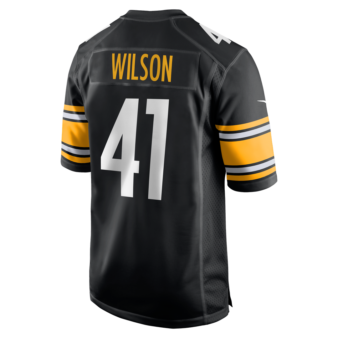 Pittsburgh Steelers Payton Wilson Nike Black Game Jersey product image 3, provided for visual reference and product detail