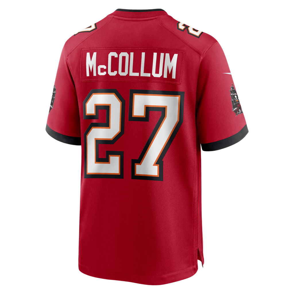 Tampa Bay Buccaneers Zyon McCollum Nike Red Game Player Jersey product image 3, provided for visual reference and product