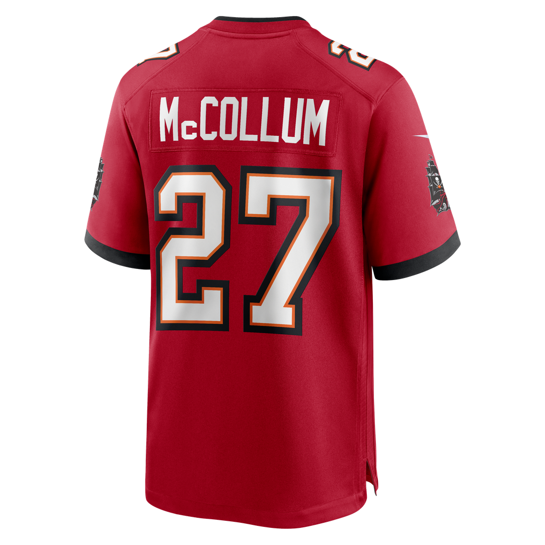 Tampa Bay Buccaneers Zyon McCollum Nike Red Game Player Jersey product image 3, provided for visual reference and product