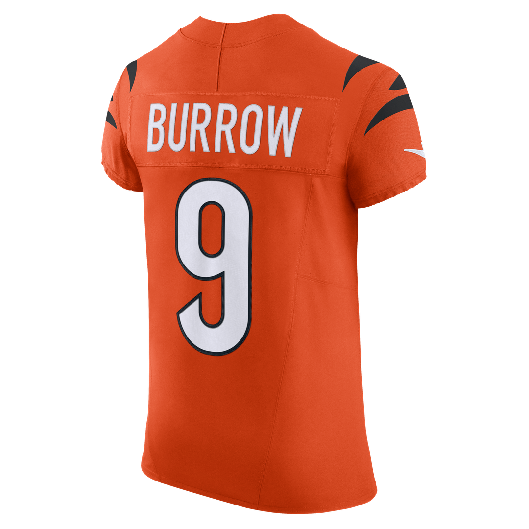 Cincinnati Bengals Joe Burrow Nike Orange Team Vapor F.U.S.E. Elite Jersey product image 7, provided for visual reference