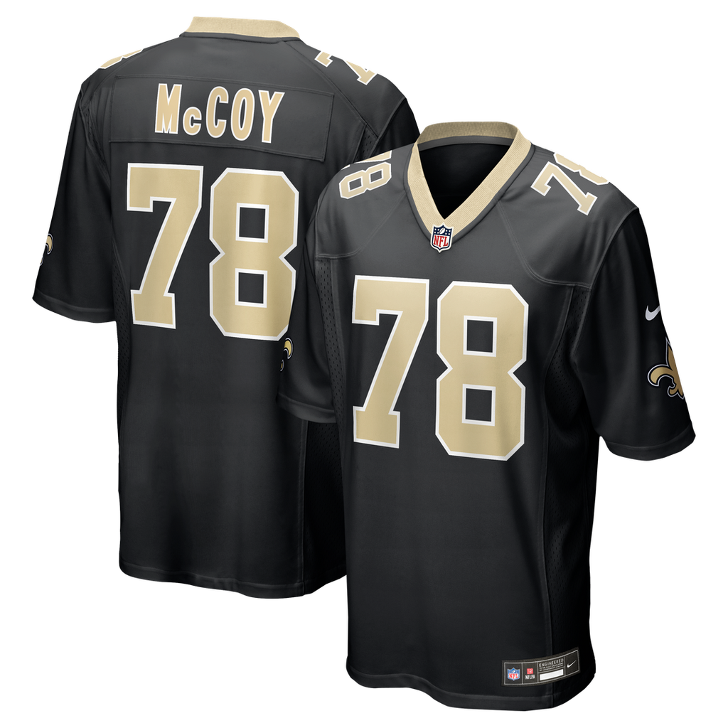 New Orleans Saints Erik Mccoy Nike Black Game Jersey product image 1, provided for visual reference and product detail review