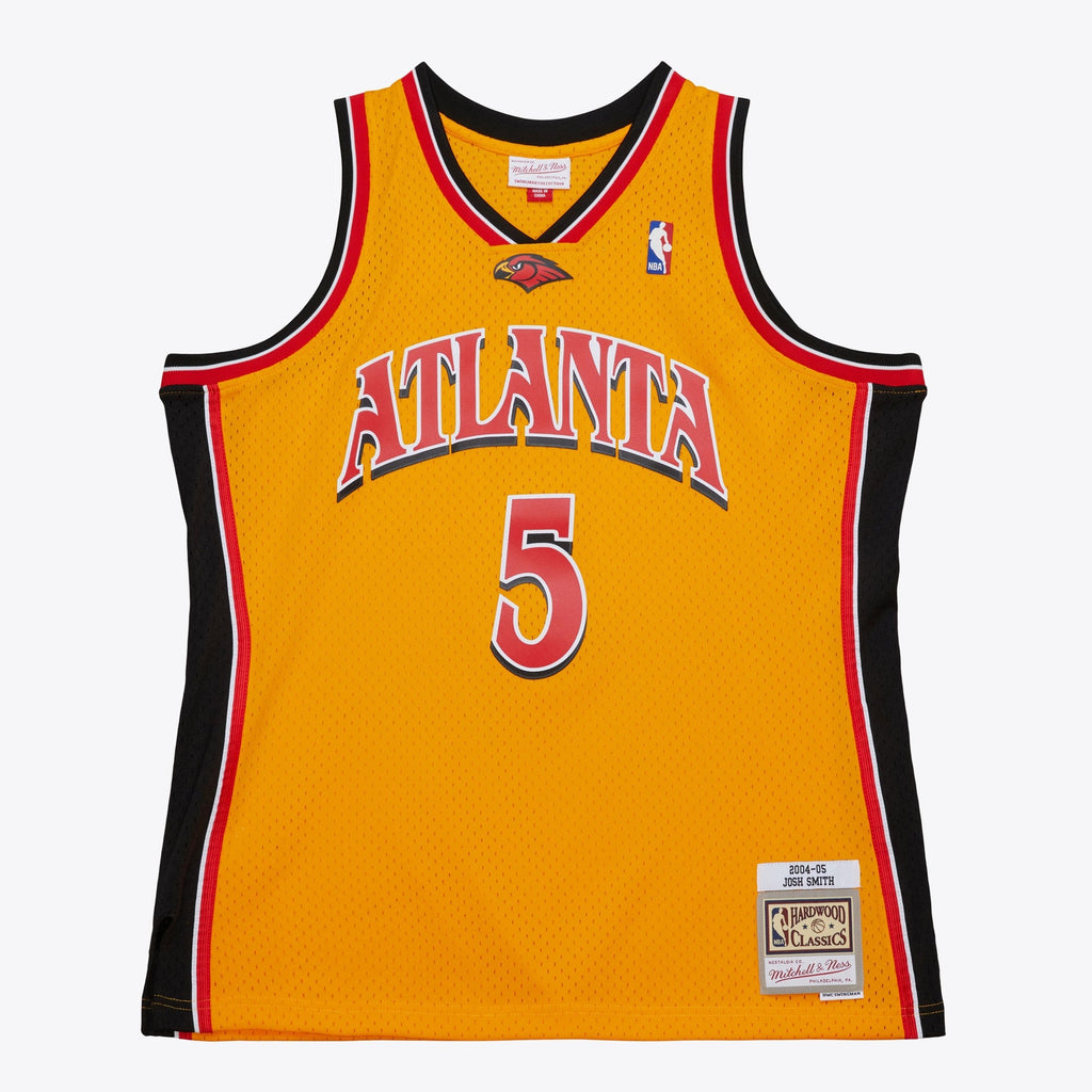 Atlanta Hawks Mitchell & Ness Josh Smith 2004 Alternate Authentic Jersey - Yellow product image 3, provided for visual