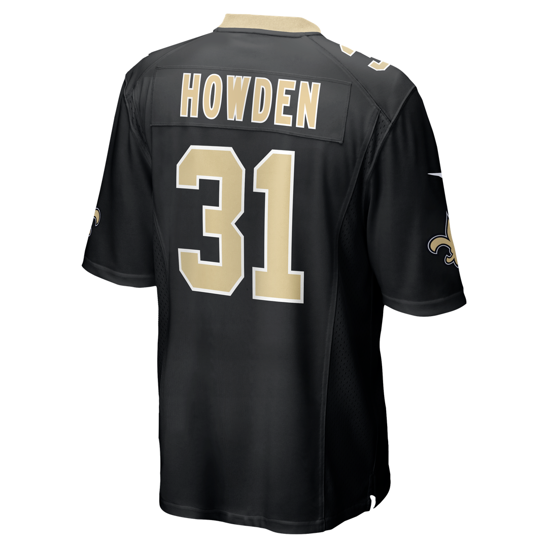 New Orleans Saints Jordan Howden Nike Black Team Game Jersey product image 3, provided for visual reference and product