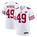 San Francisco 49ers The Faithful Nike White 80th Anniversary Game Jersey product image 1, provided for visual reference and