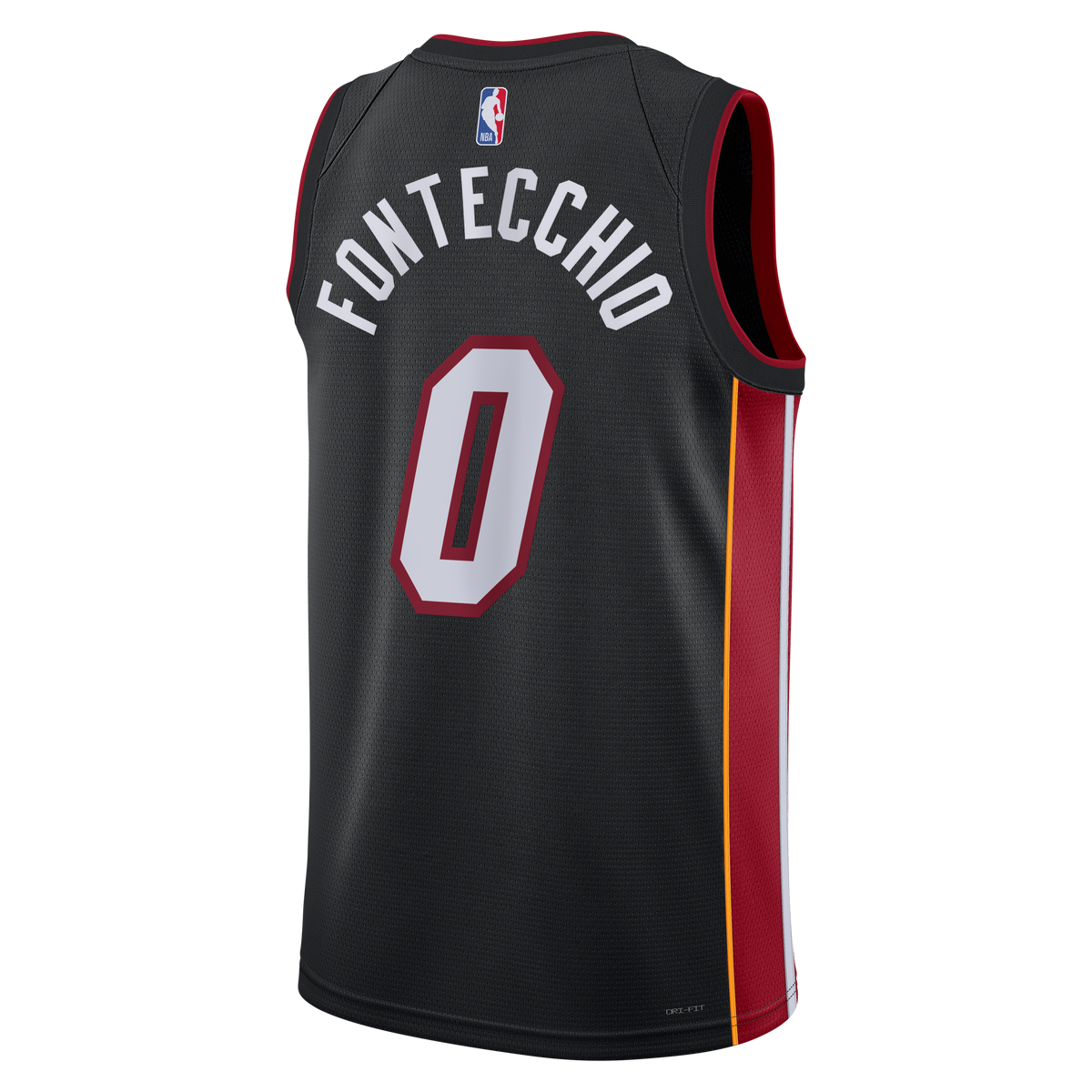 Miami Heat Nike Icon Edition Swingman Jersey - Black - Simone Fontecchio - Unisex product image 4, provided for visual