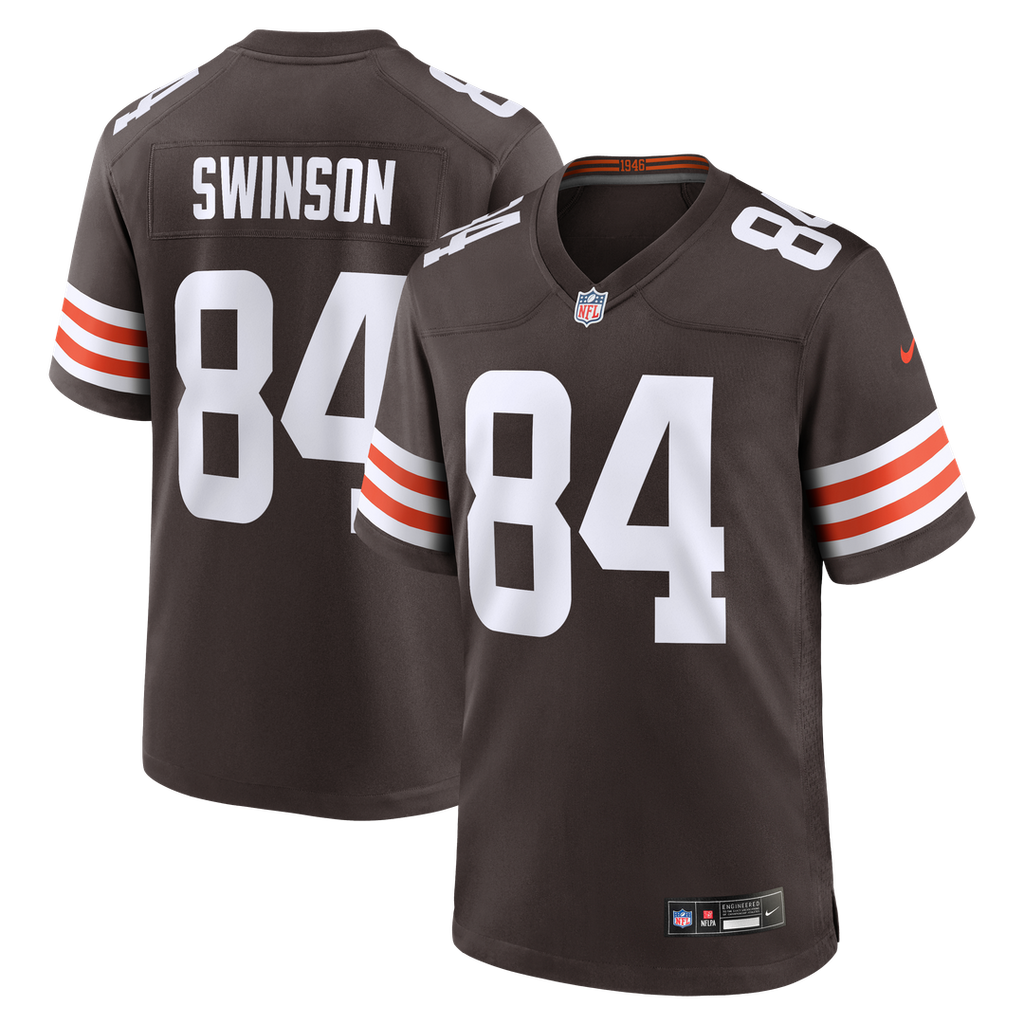 Cleveland Browns Messiah Swinson Nike Brown Team Game Jersey product image 1, provided for visual reference and product
