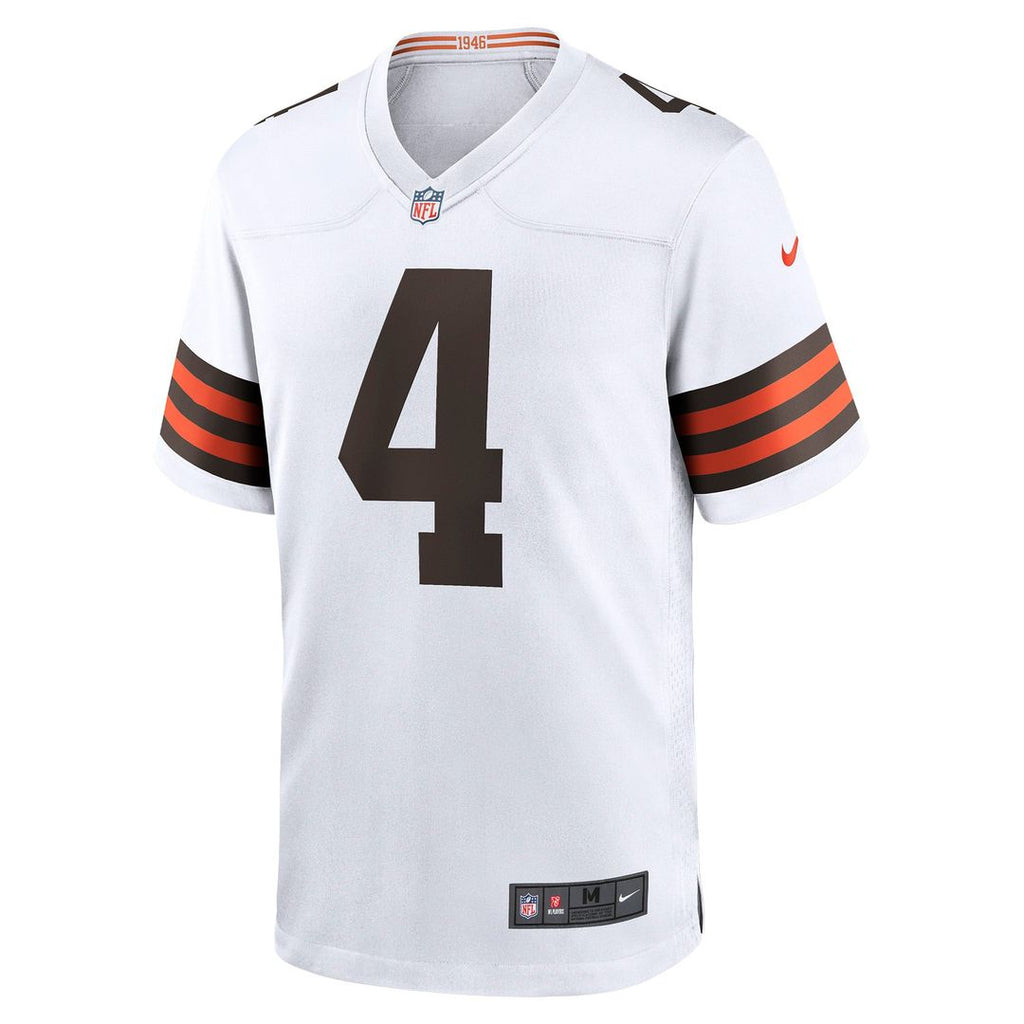 Cleveland Browns Deshaun Watson Nike White Game Jersey product image 5, provided for visual reference and product detail