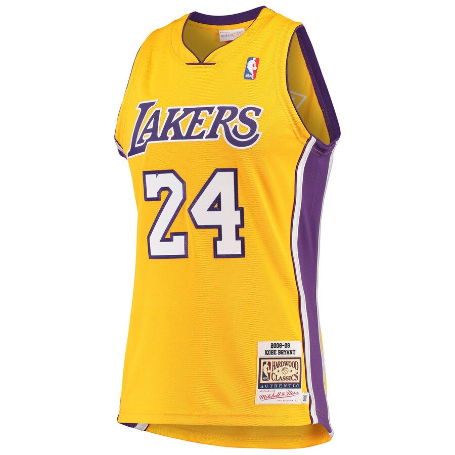 Kobe Bryant Hardwood Classics 2008-09 Authentic Jersey By Mitchell & Ness - Gold product image 2, provided for visual