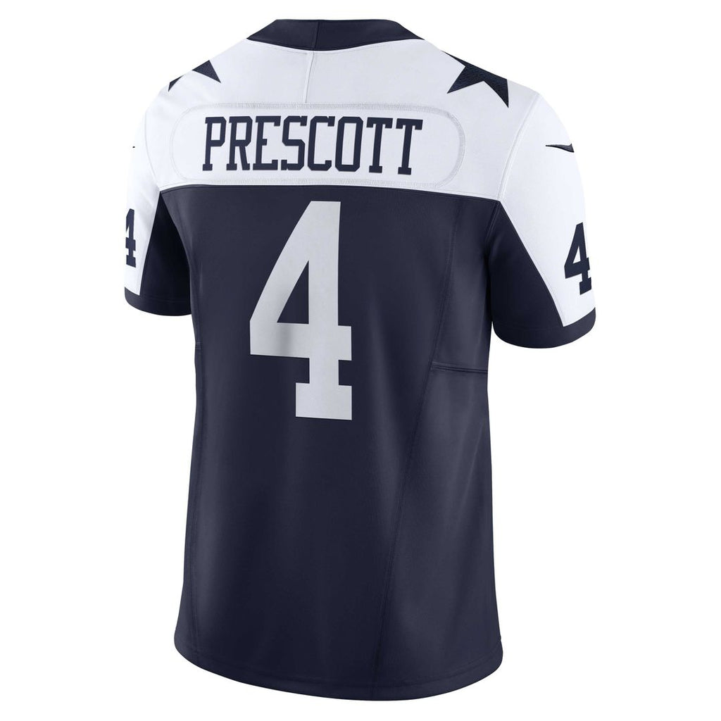 Dallas Cowboys Dak Prescott Nike Navy Vapor F.U.S.E. Limited Jersey product image 3, provided for visual reference and
