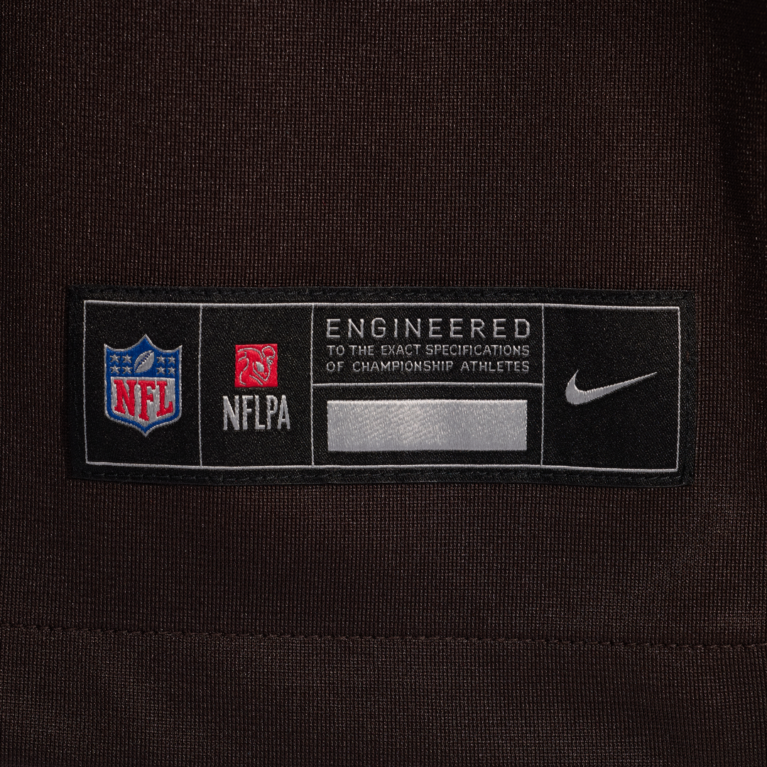 Cleveland Browns Justin Jefferson Nike Brown Game Jersey product image 8, provided for visual reference and product detail