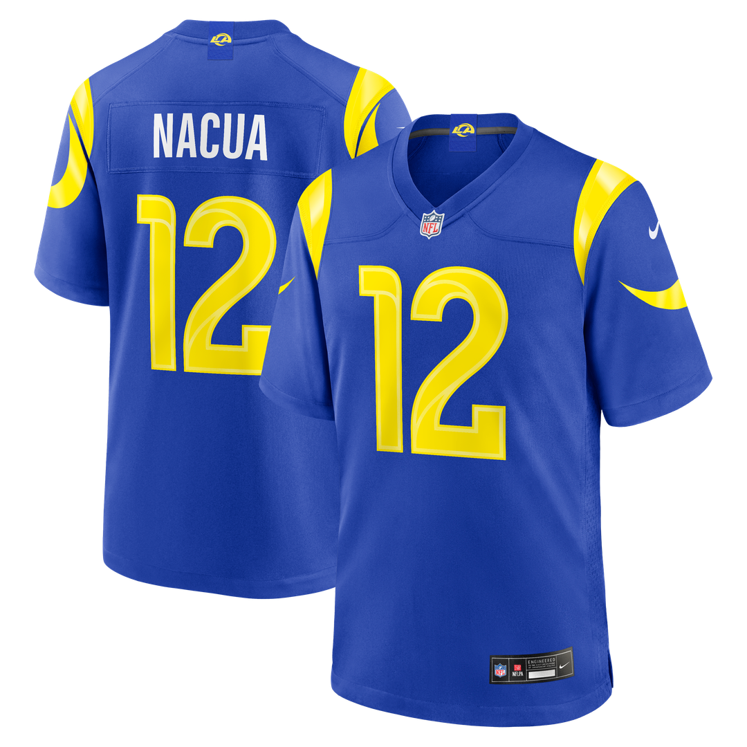 Los Angeles Rams Puka Nacua Nike White White Game Player Jersey product image 7, provided for visual reference and product