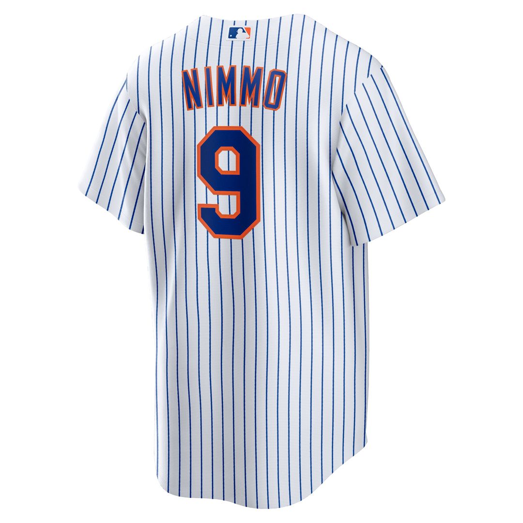 New York Mets Brandon Nimmo Nike White Home Replica Jersey product image 3, provided for visual reference and product detail