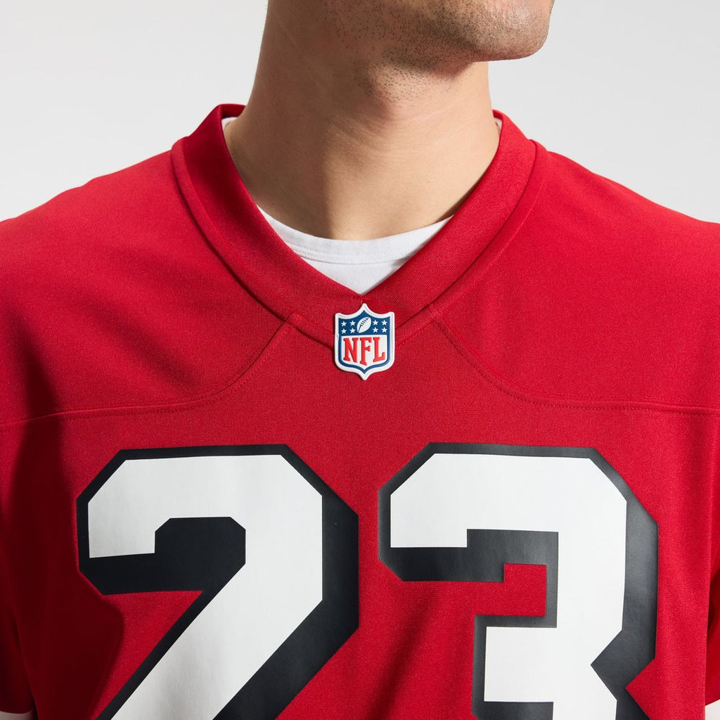 San Francisco 49ers Christian McCaffrey Nike Scarlet Alternate Game Player Jersey product image 9, provided for visual