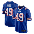 Buffalo Bills DaShaun White Nike Royal Team Game Jersey product image 1, provided for visual reference and product detail