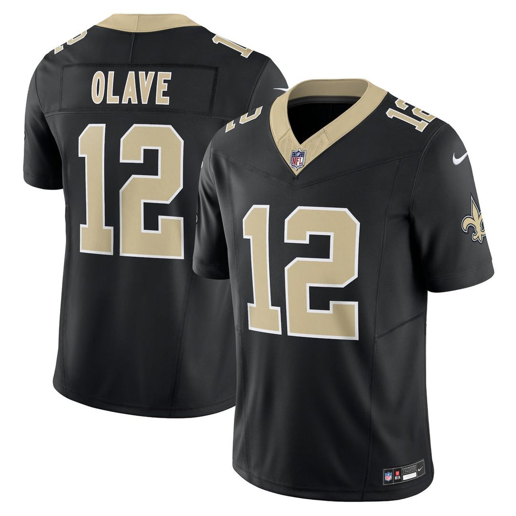 New Orleans Saints Chris Olave Nike Black Vapor F.U.S.E. Limited Jersey product image 1, provided for visual reference and