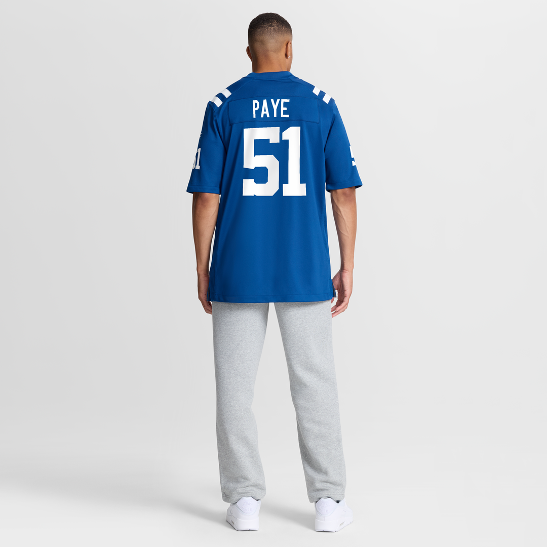 Indianapolis Colts Nike Royal Game Jersey product image 8, provided for visual reference and product detail review
