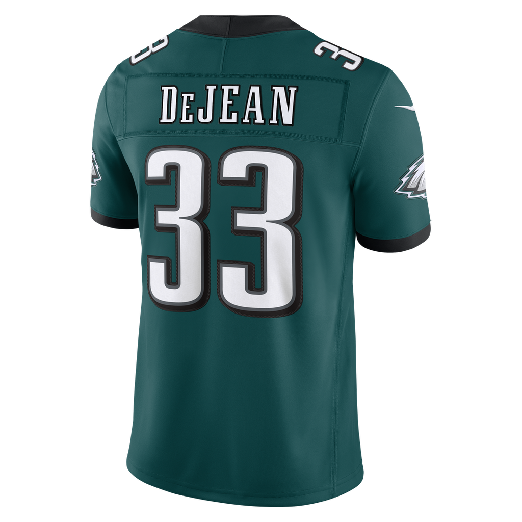 Philadelphia Eagles Cooper DeJean Nike Midnight Green Team Vapor F.U.S.E. Stitched Limited Jersey product image 21, provided