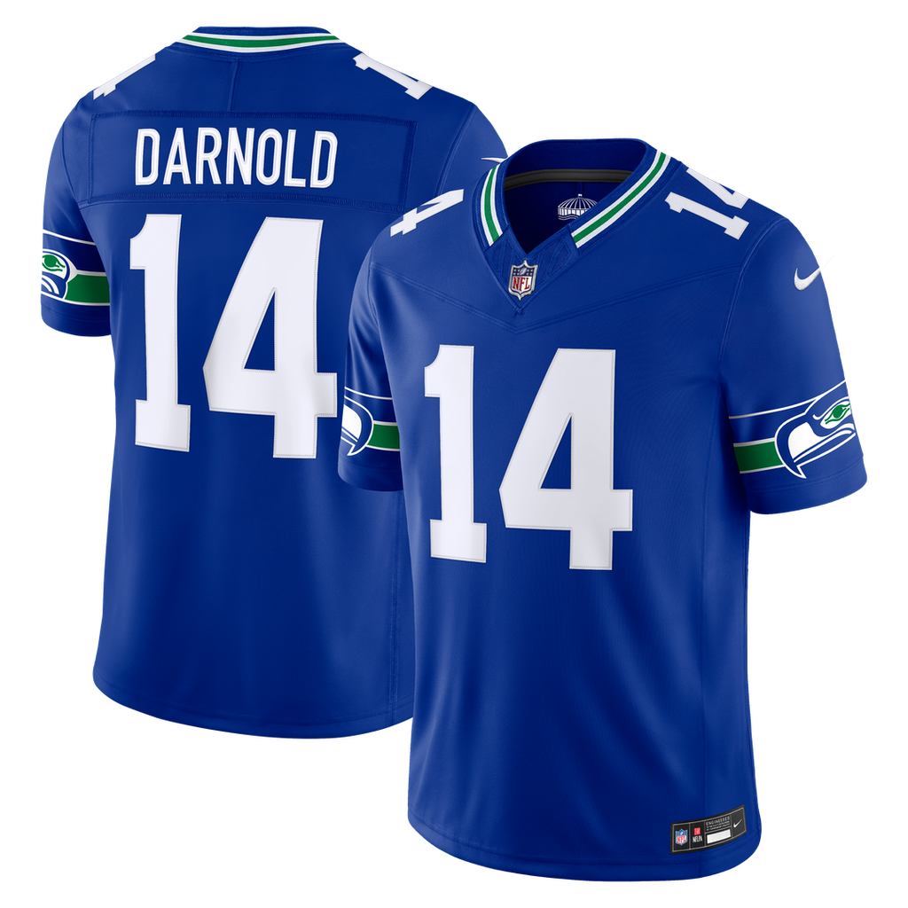 Seattle Seahawks Sam Darnold Nike Royal Alternate Vapor F.U.S.E. Stitched Limited Jersey product image 1, provided for