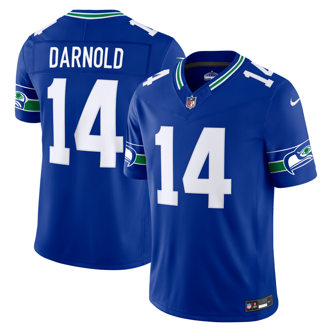 Seattle Seahawks Sam Darnold Nike Royal Alternate Vapor F.U.S.E. Stitched Limited Jersey product image 1, provided for