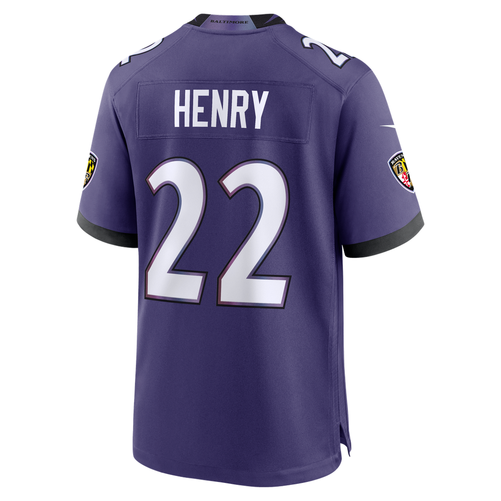 Baltimore Ravens Derrick Henry Nike Purple Team Game Jersey product image 7, provided for visual reference and product