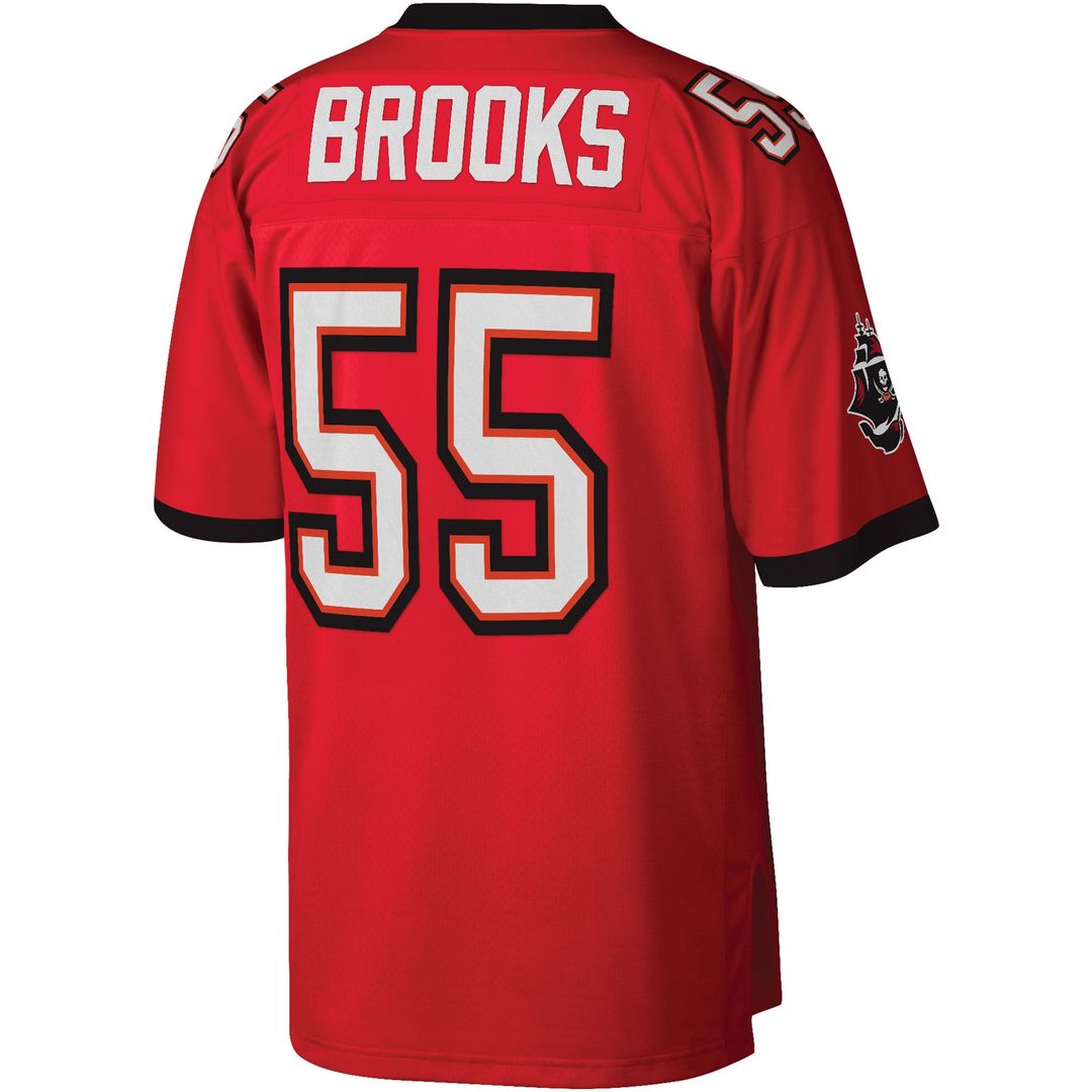 Tampa Bay Buccaneers Derrick Brooks Mitchell & Ness Red Legacy Replica Jersey product image 3, provided for visual reference