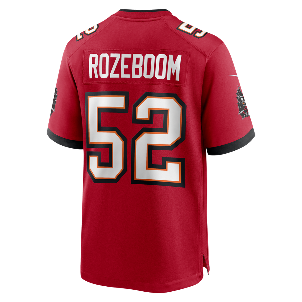 Tampa Bay Buccaneers Christian Rozeboom Nike Red Team Game Jersey product image 5, provided for visual reference and product