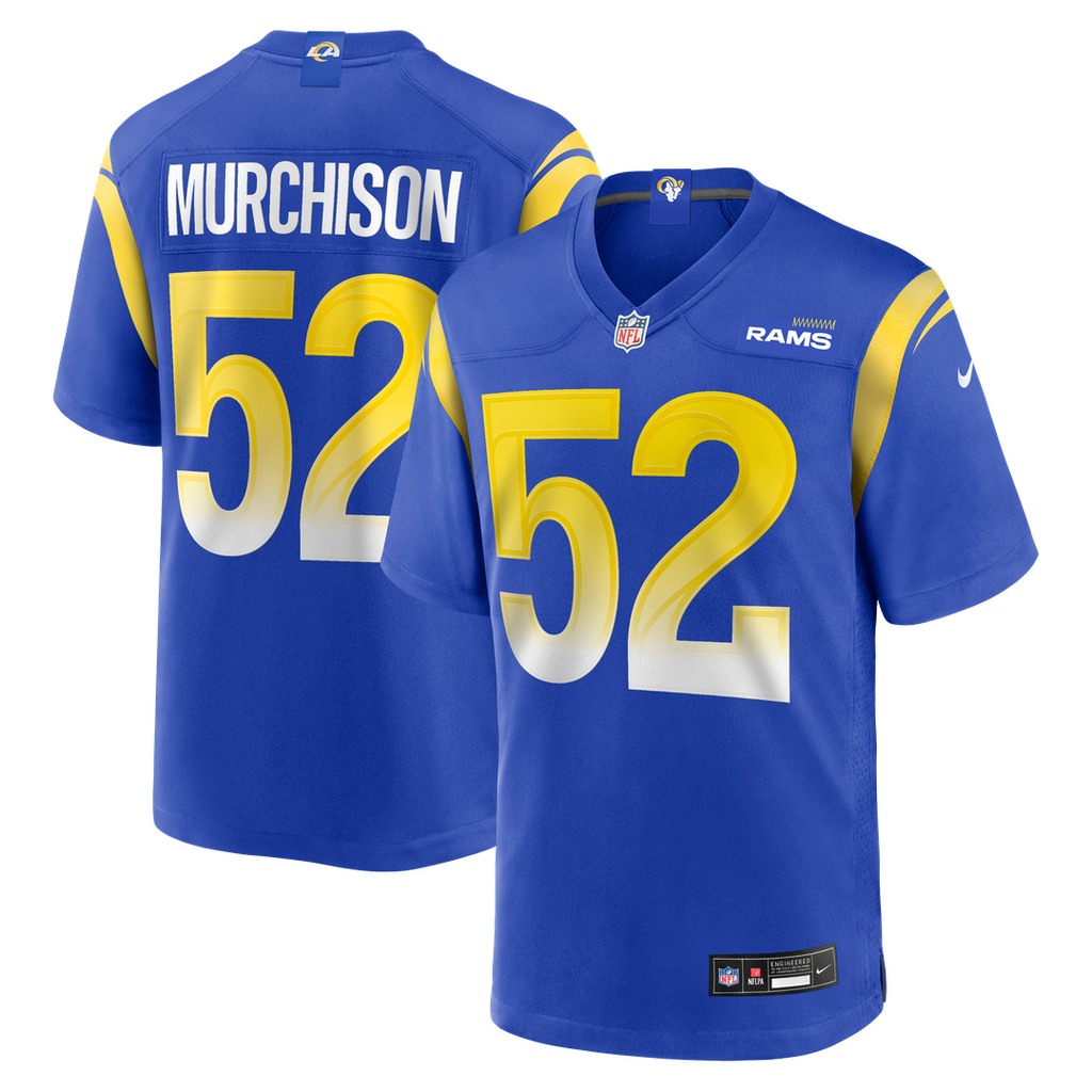 Los Angeles Rams Larrell Murchison Nike Royal Team Game Jersey product image 1, provided for visual reference and product