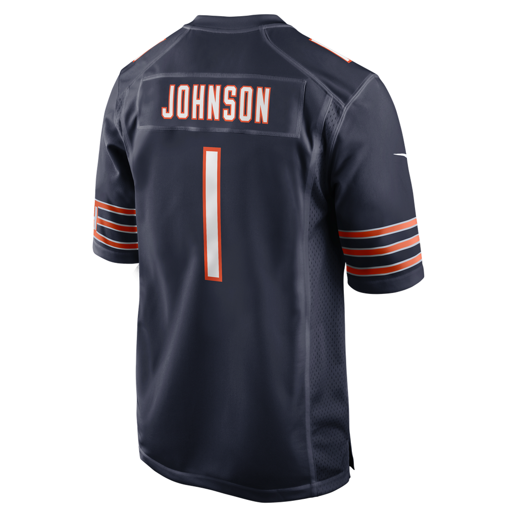 Chicago Bears Jaylon Johnson Nike Navy Game Jersey product image 3, provided for visual reference and product detail review